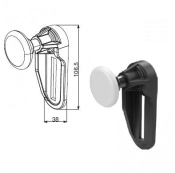 Комплект держателя ролика верхнего правого DoorHan 25571R KIT