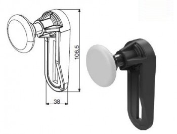 Комплект держателя ролика верхнего левого DoorHan 25571L KIT